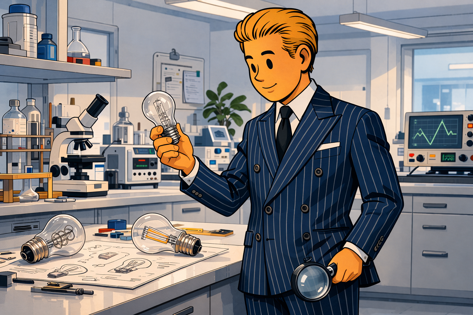 Lampadina LED a lunga durata in un ambiente domestico